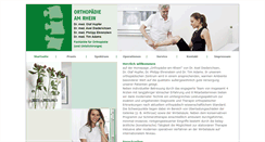 Desktop Screenshot of orthopaedie-am-rhein.de